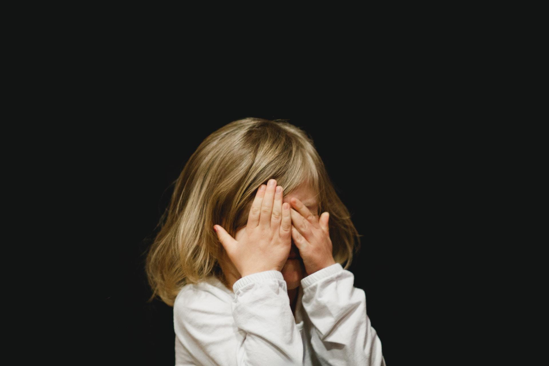 a baby girl crying
