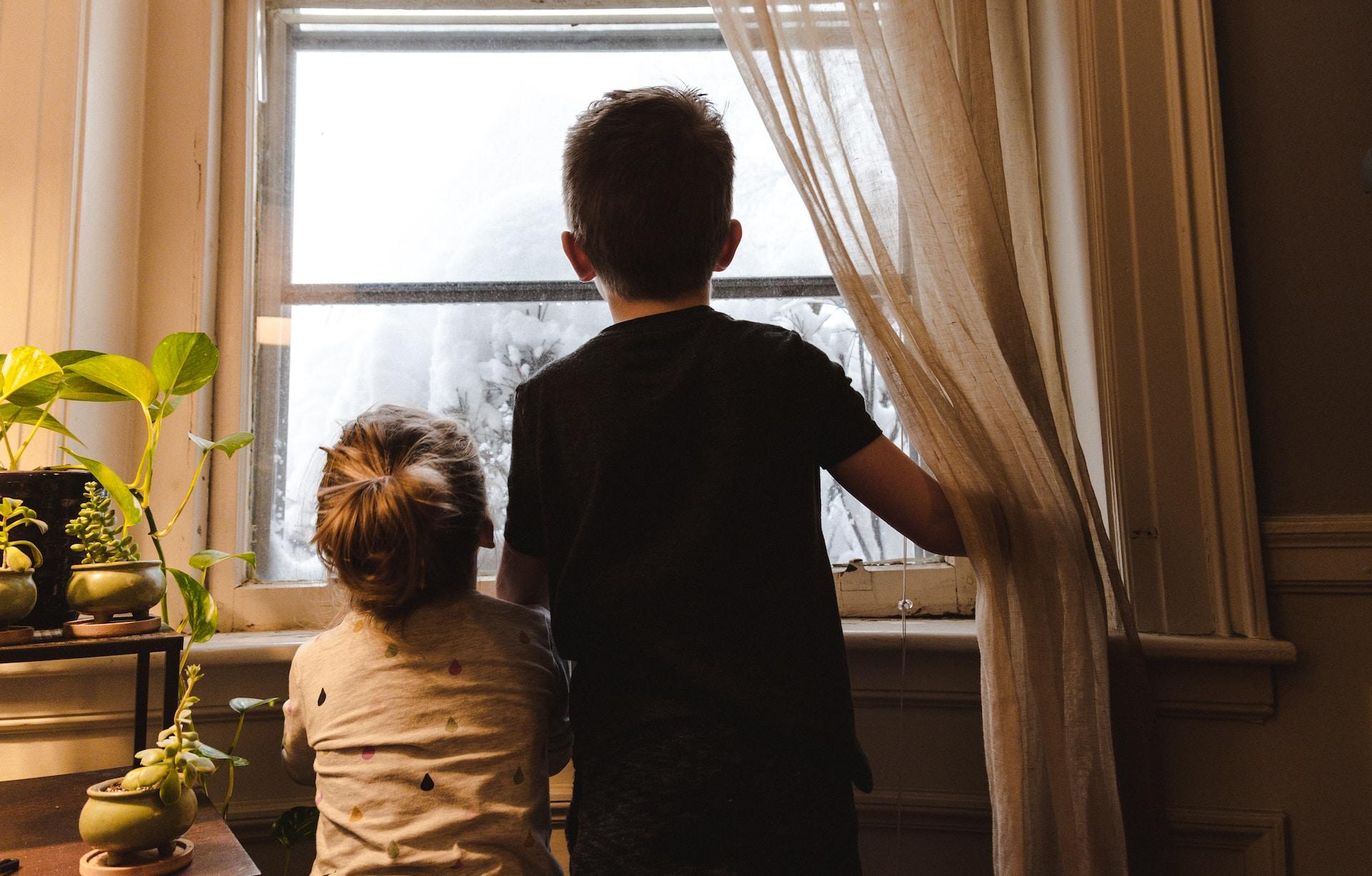 two kids spending time together