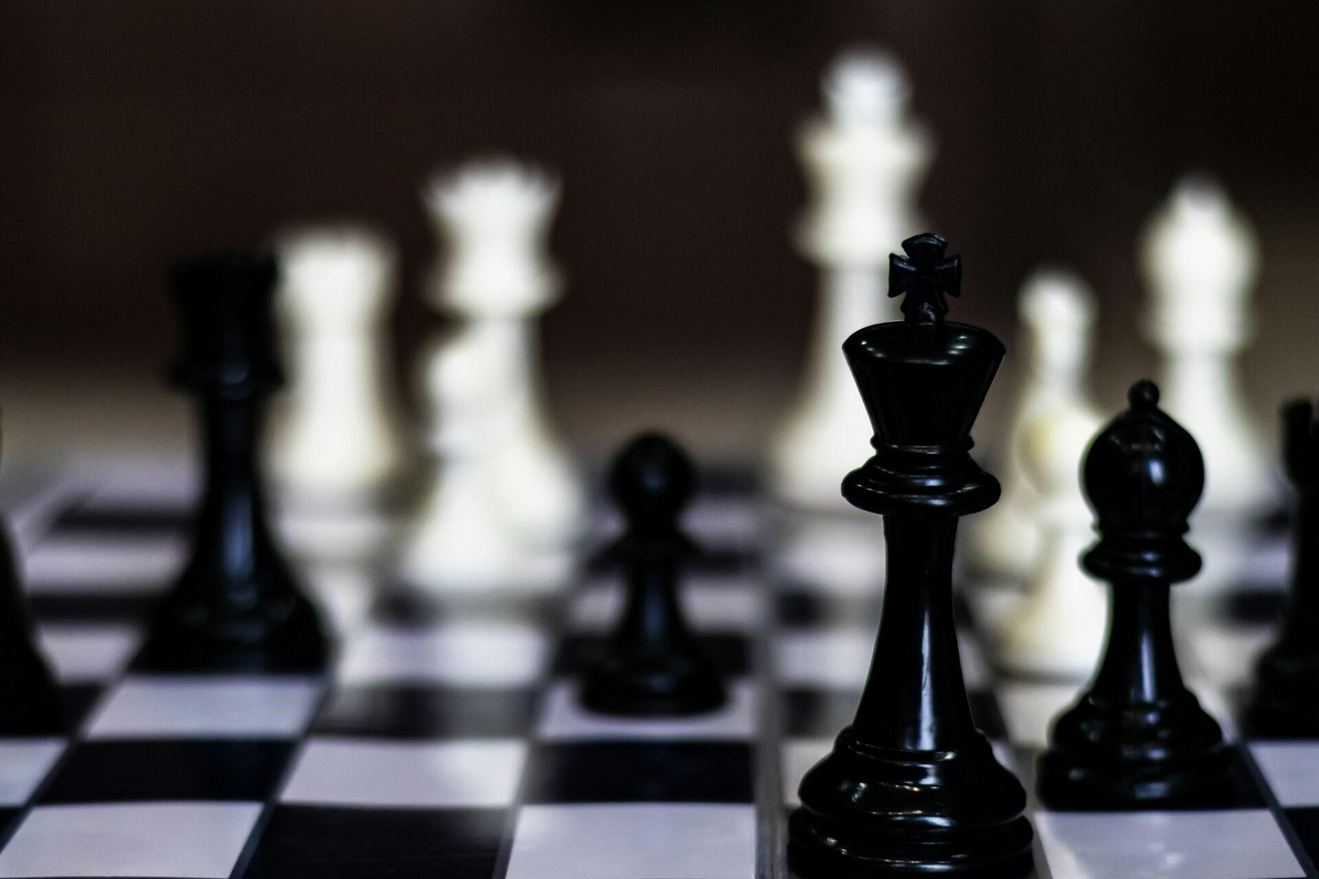chessboard and chess figures