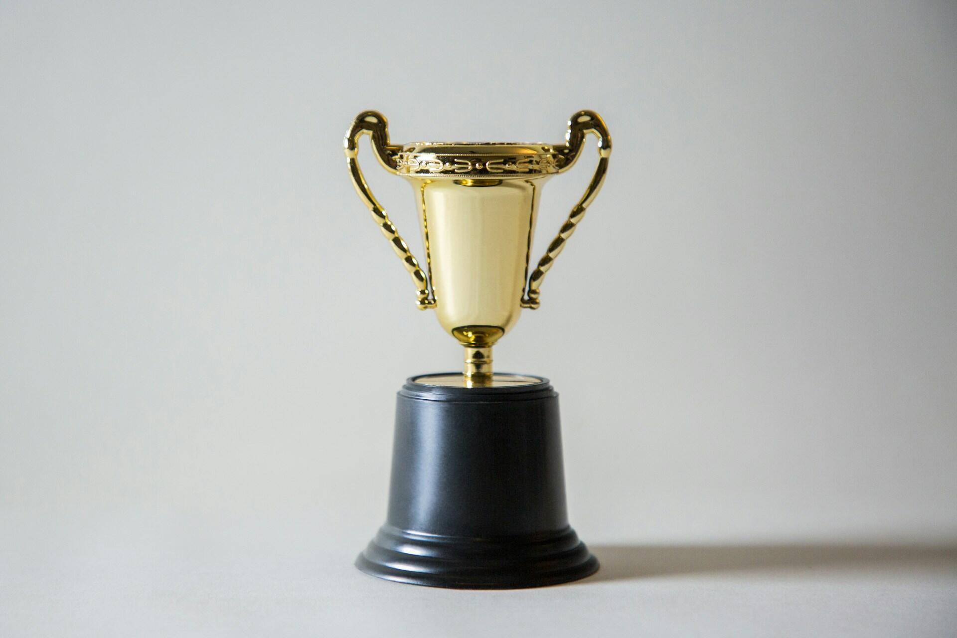 a golden trophy-award