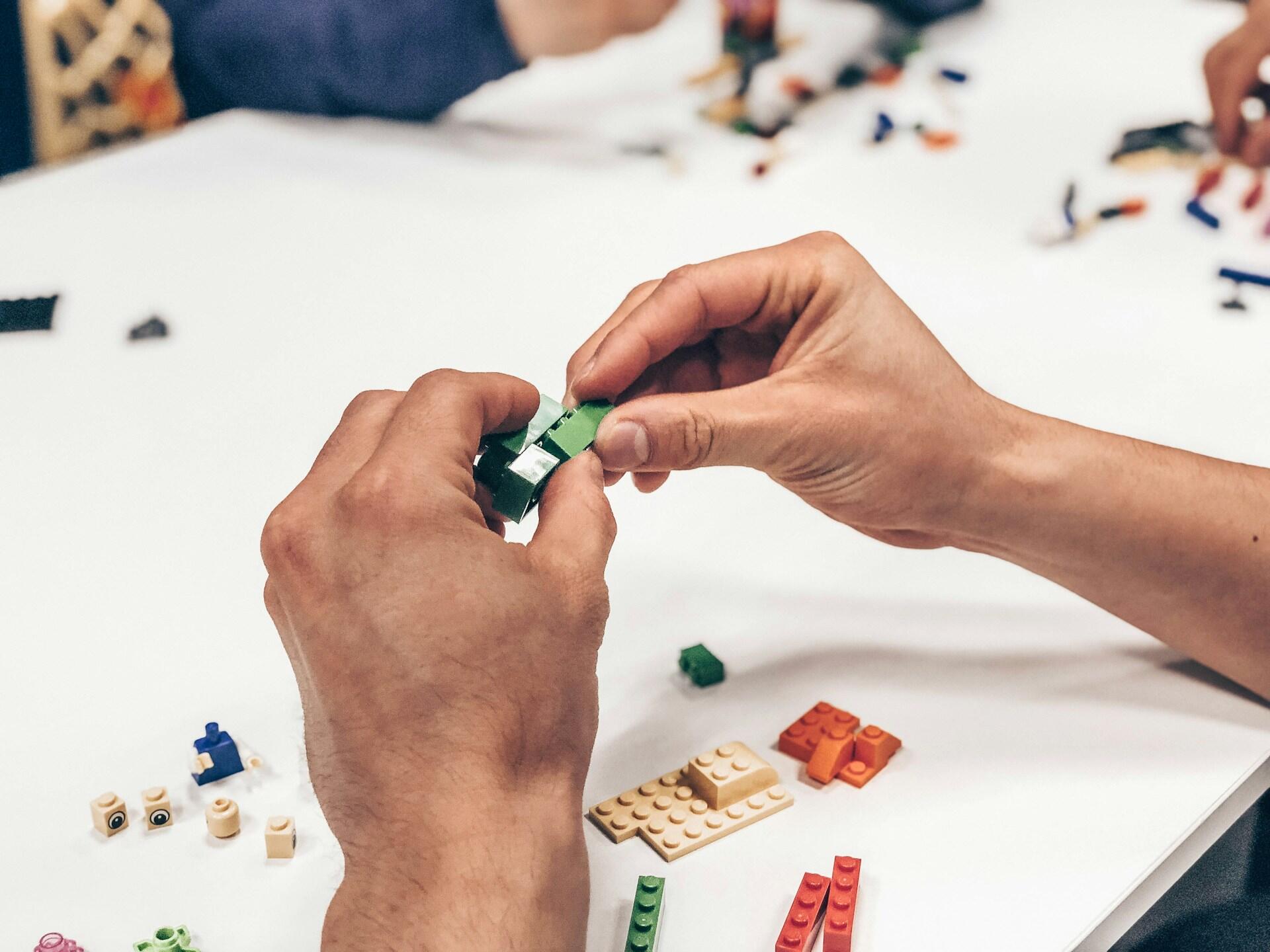 lego details in human hands