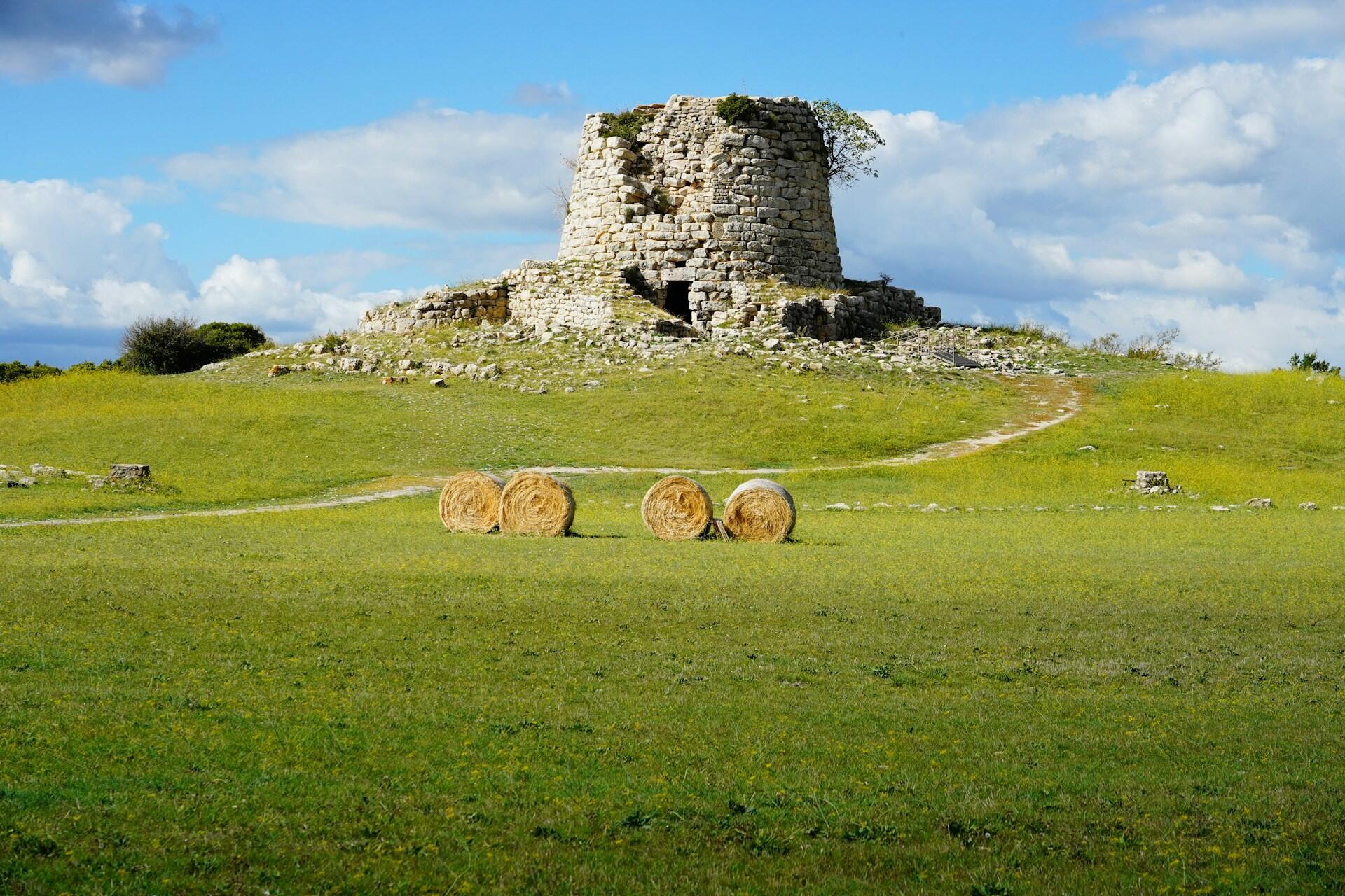 a half-ruined ancient fortress made of stones