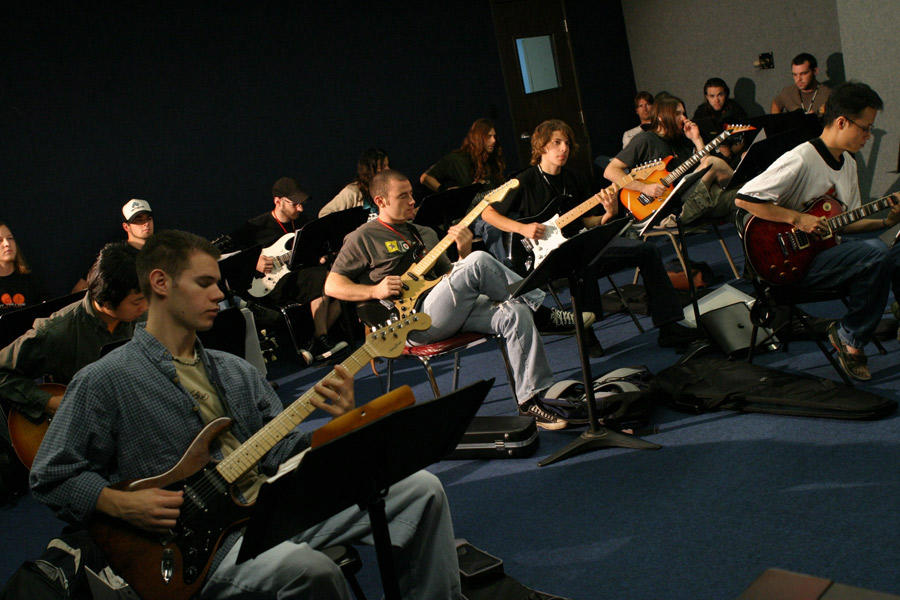 Guitar class at the Musicians Institute, Los Angeles