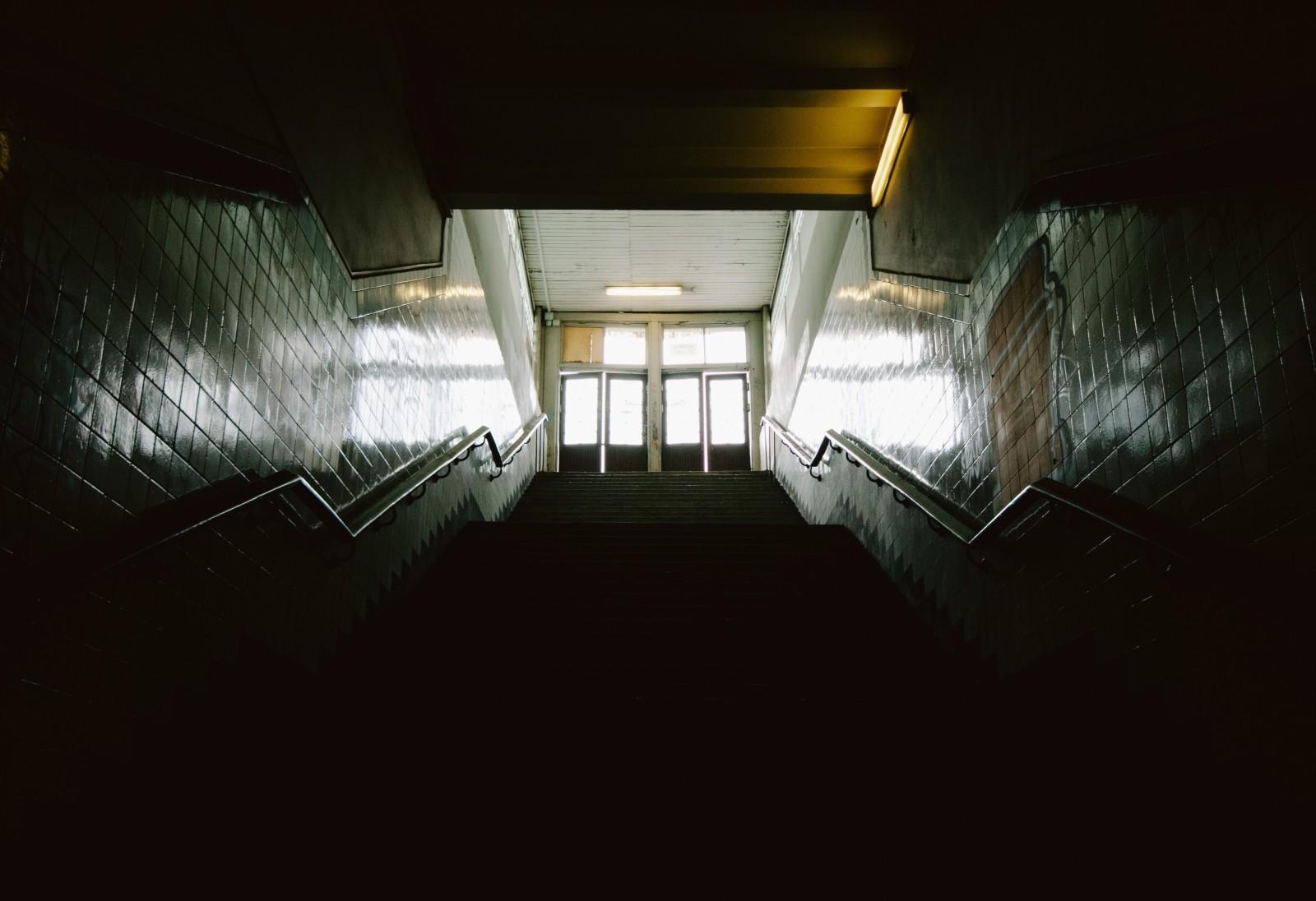 school stairs