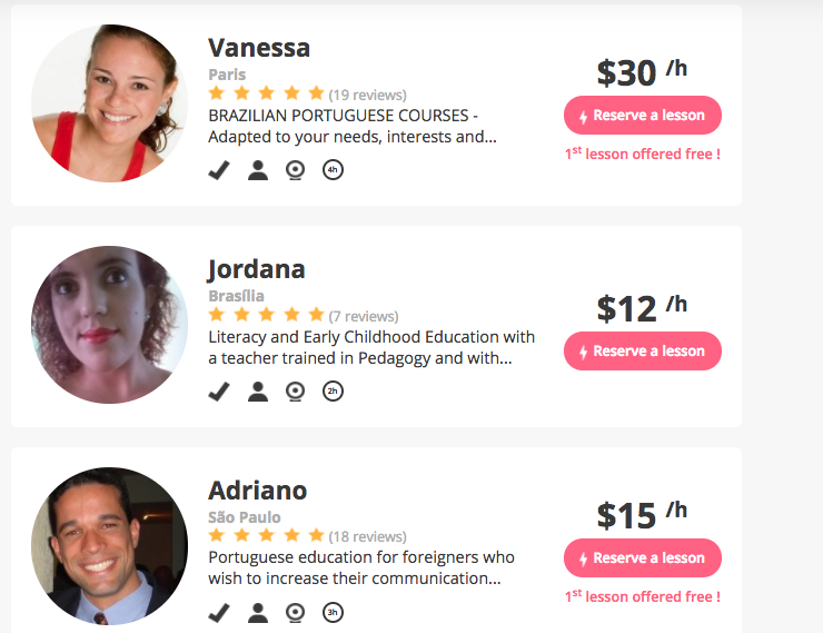 Improve your Portuguese today with one of our tutors