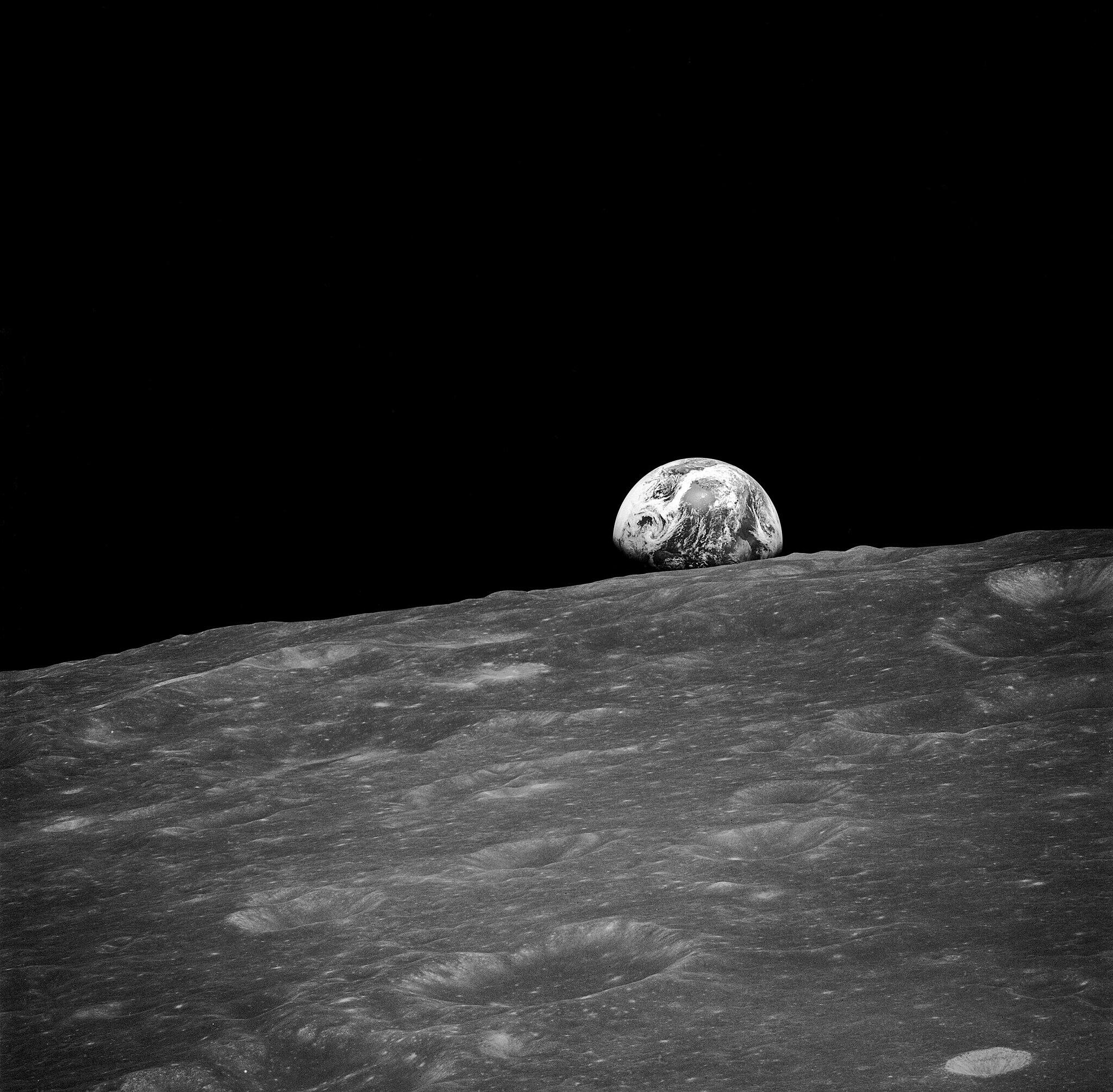 NASA black and white photo.