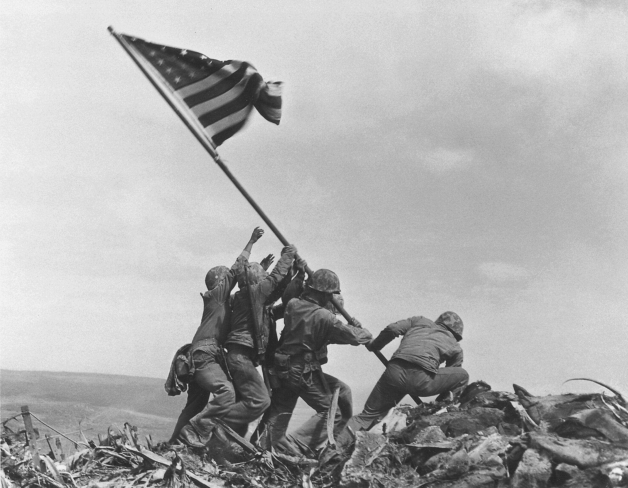 Raising the Flag on Iwo Jima by Joe Rosenthal