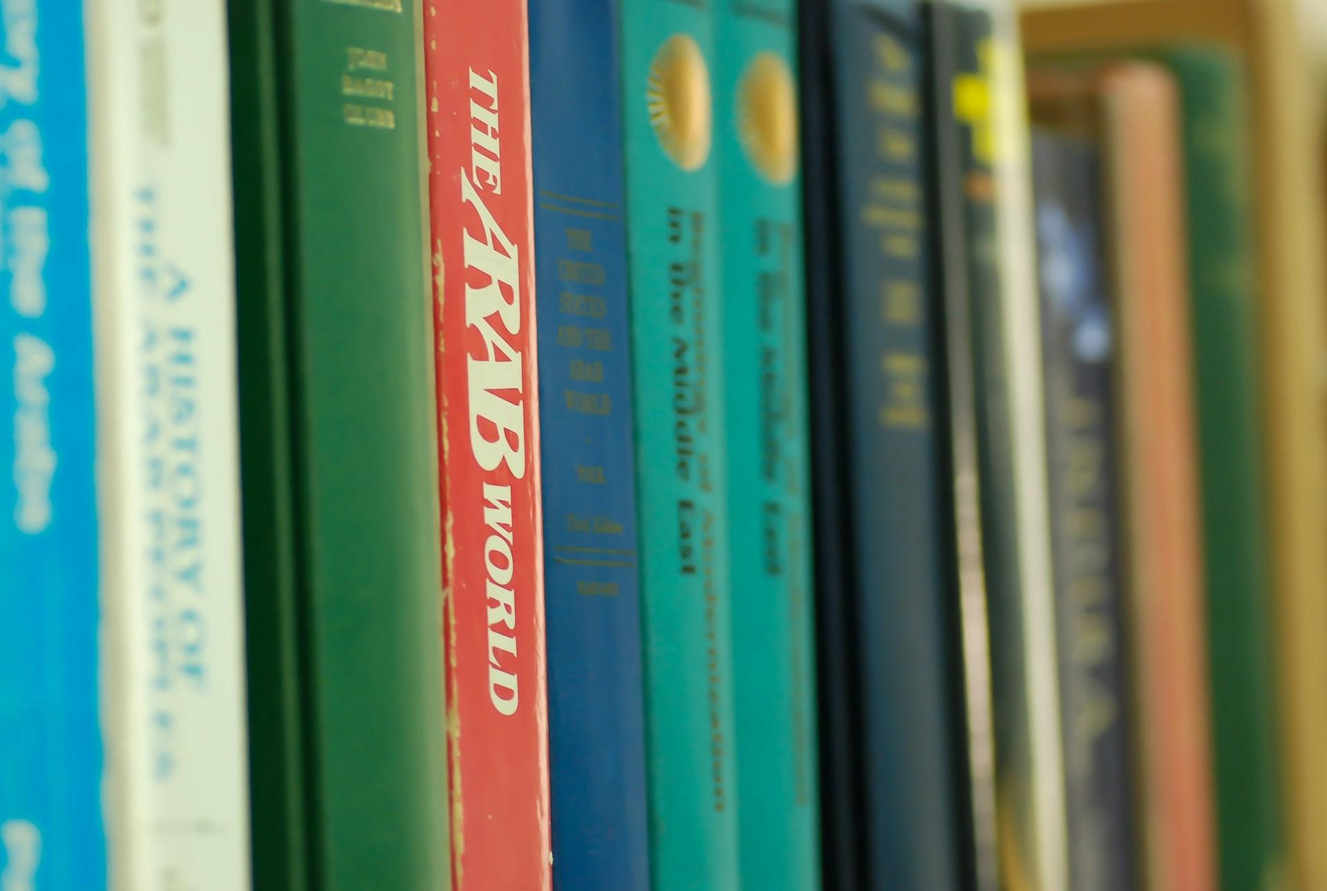 Several books with 