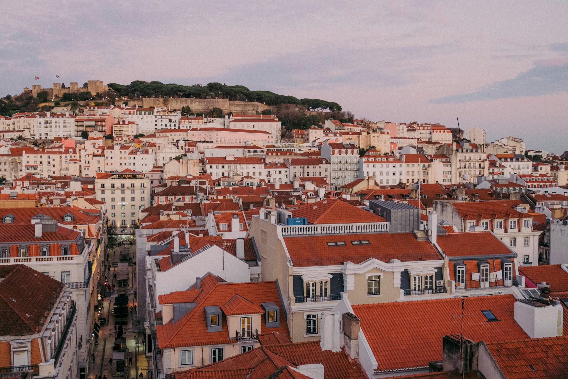 Red rooftops in Portugal.