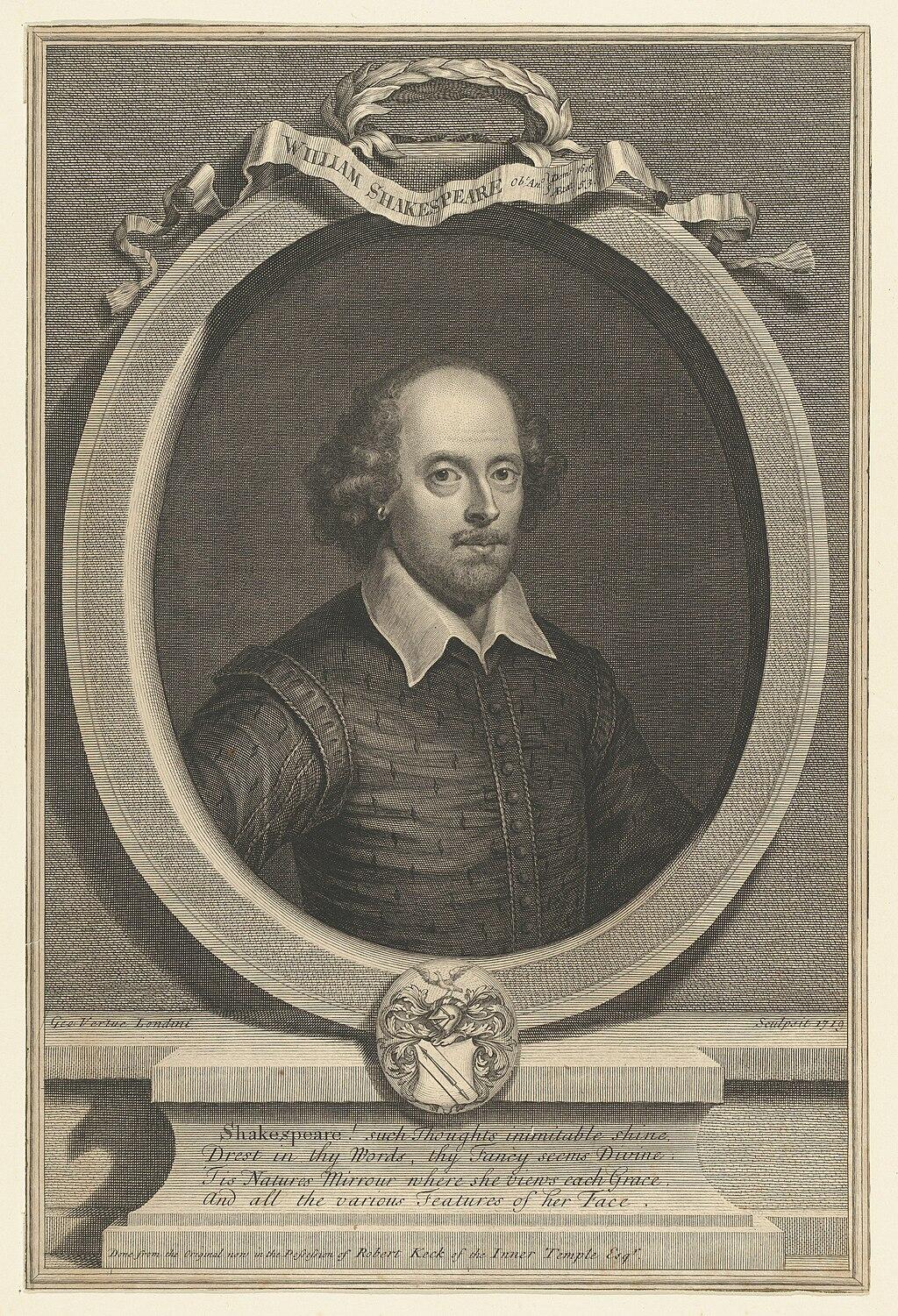 A portrait of William Shakespeare