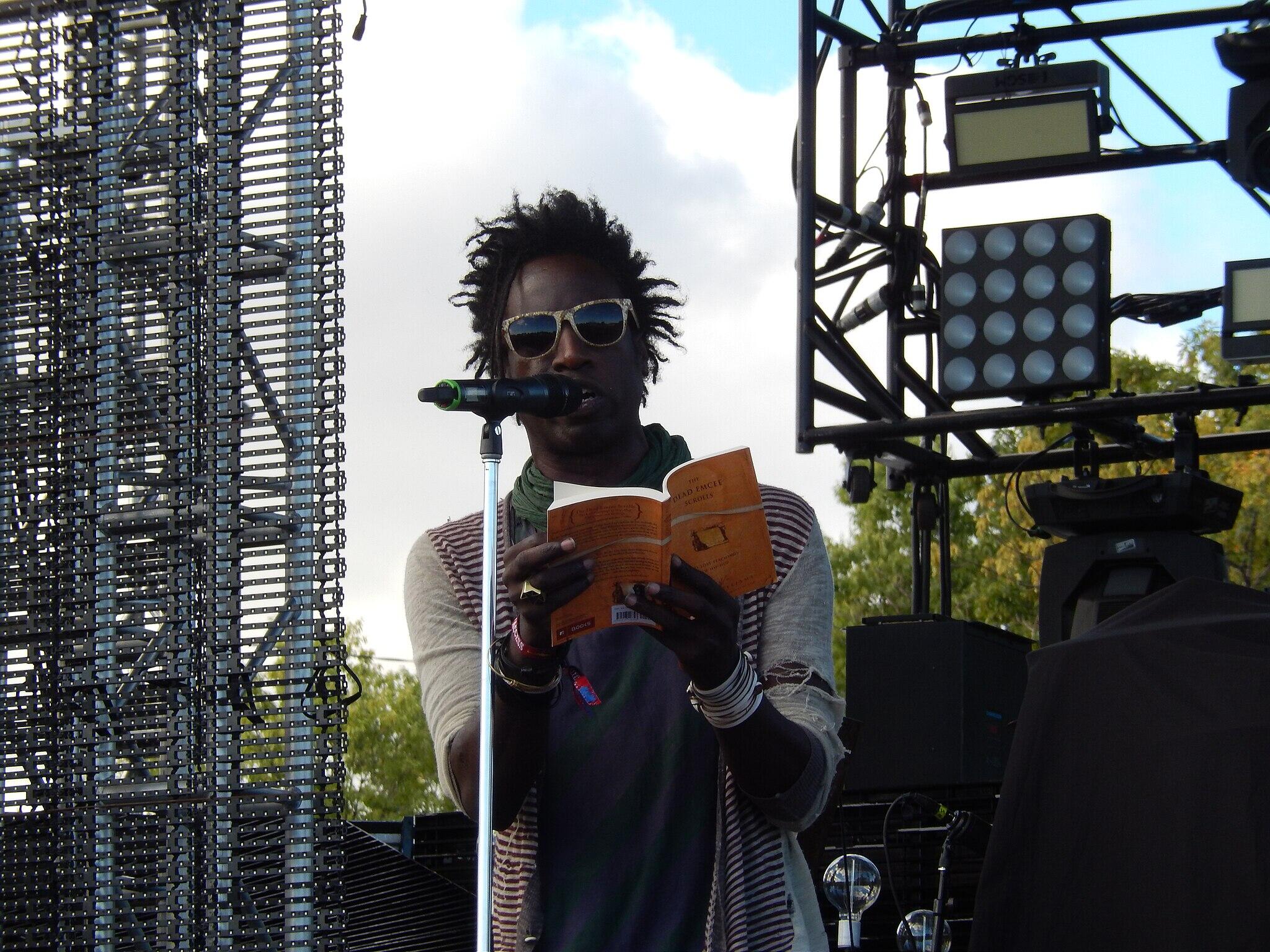 Saul Williams at the Riot Fest, in Chicago.