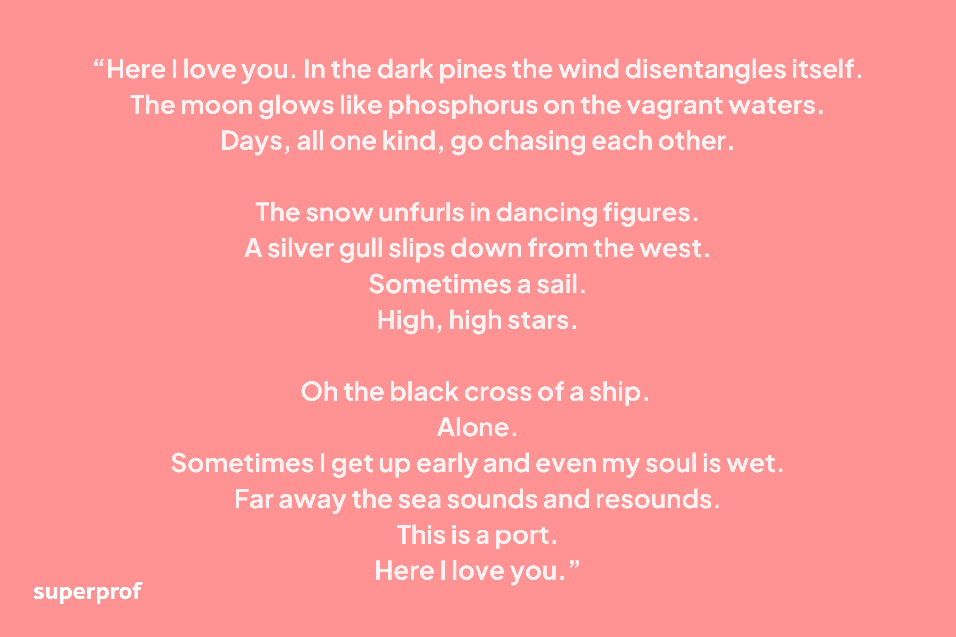 Superprof poem graphic