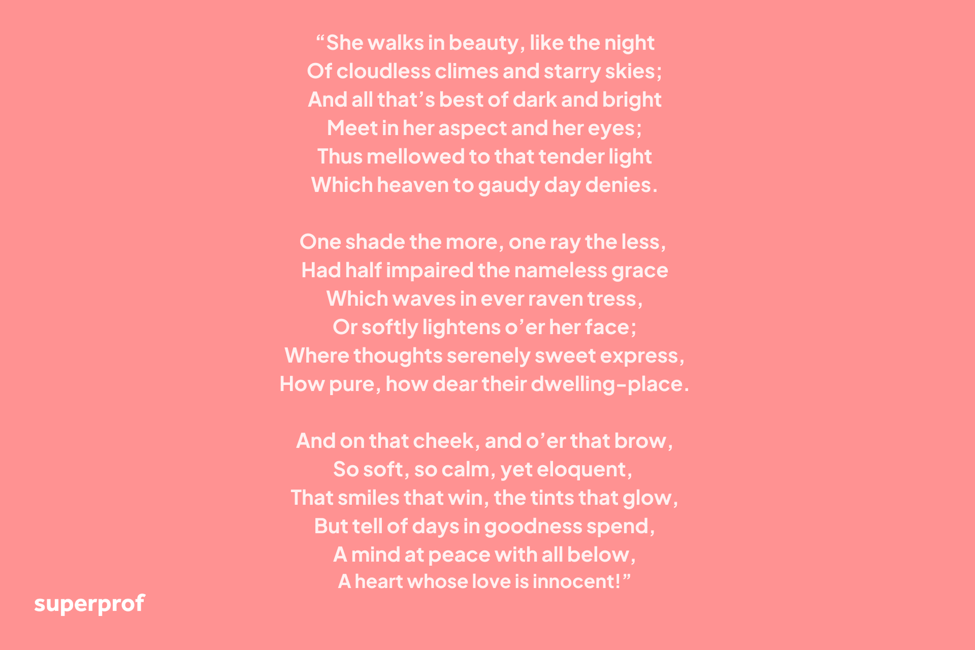 Superprof poem graphic