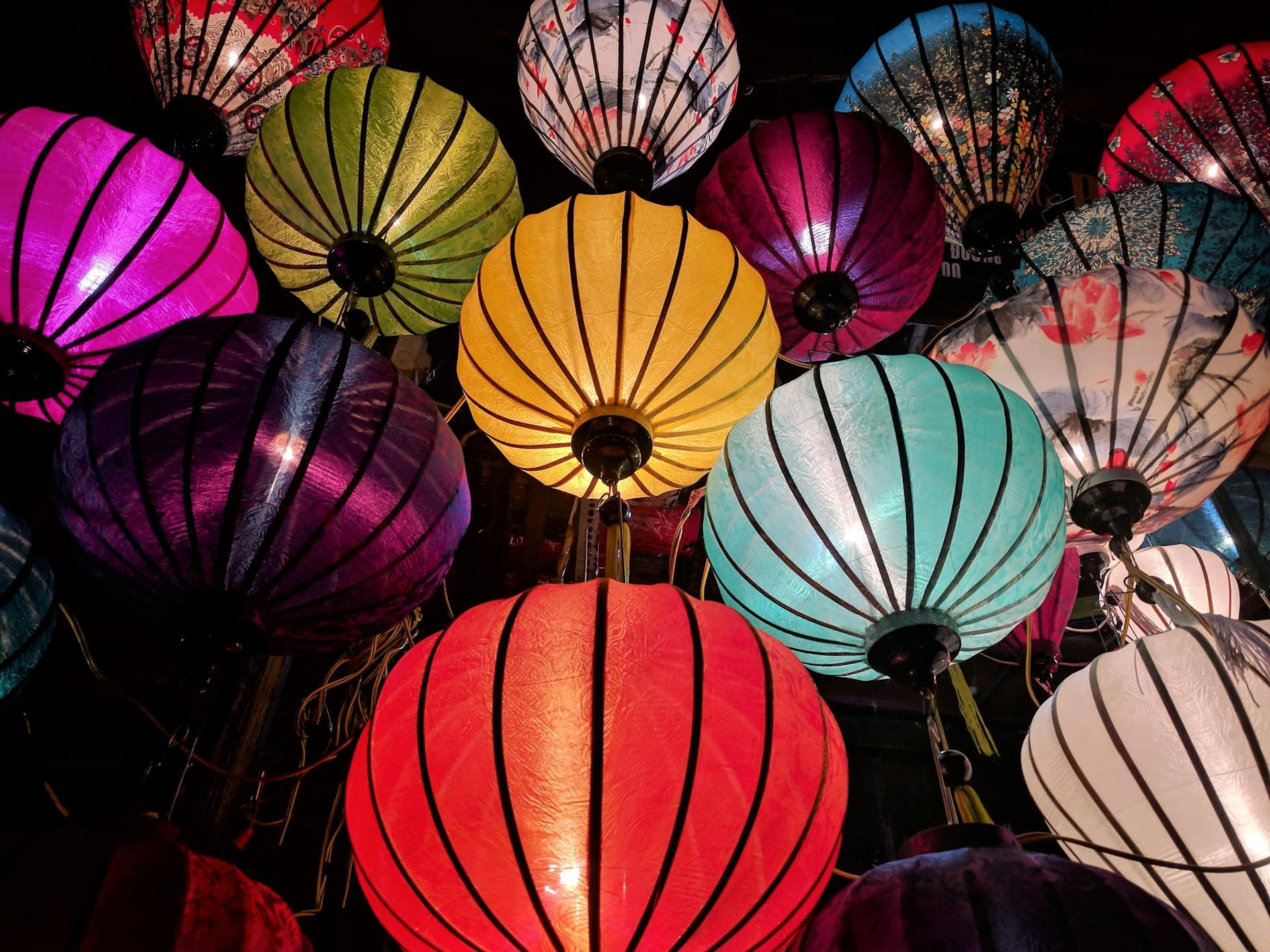 colorful Chinese lanterns