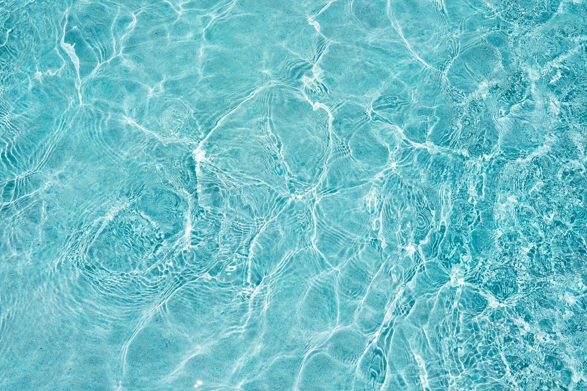 A clear body of water