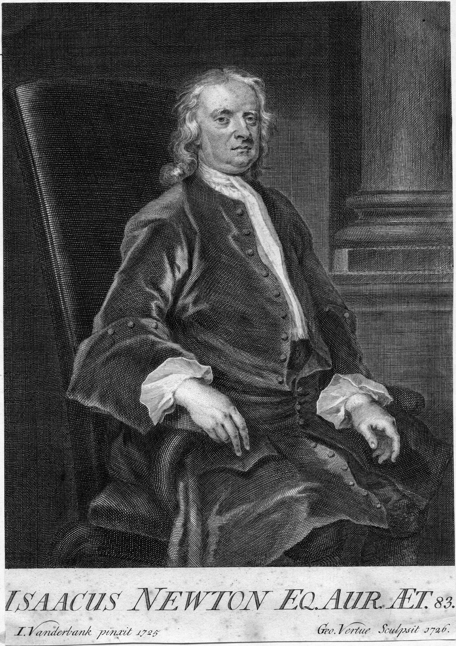 Isaac Newton portrait.