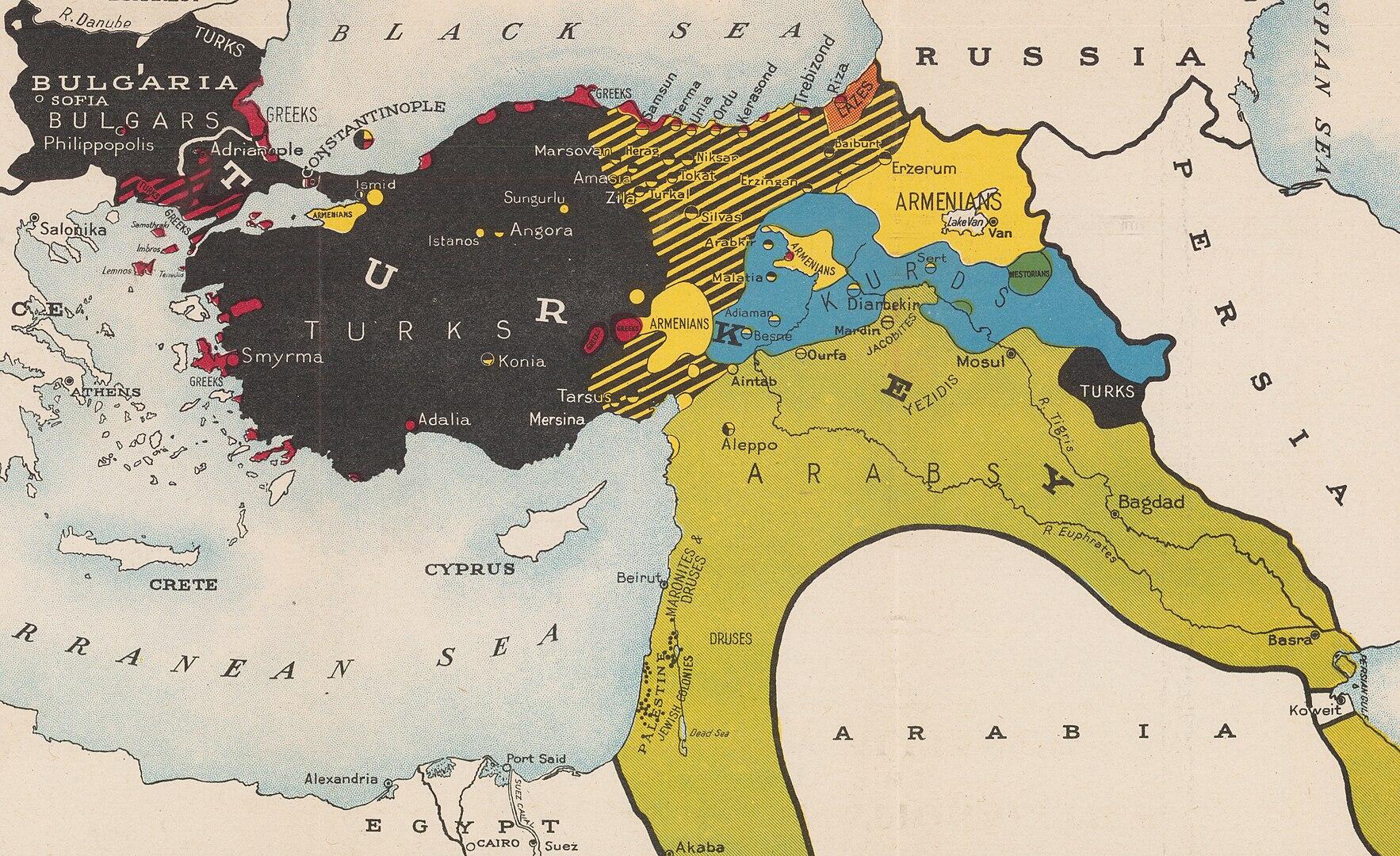 A map of the Ottoman Empire at its height