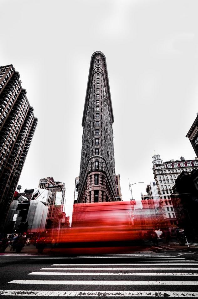Abstract photograph of the Flatiron Building