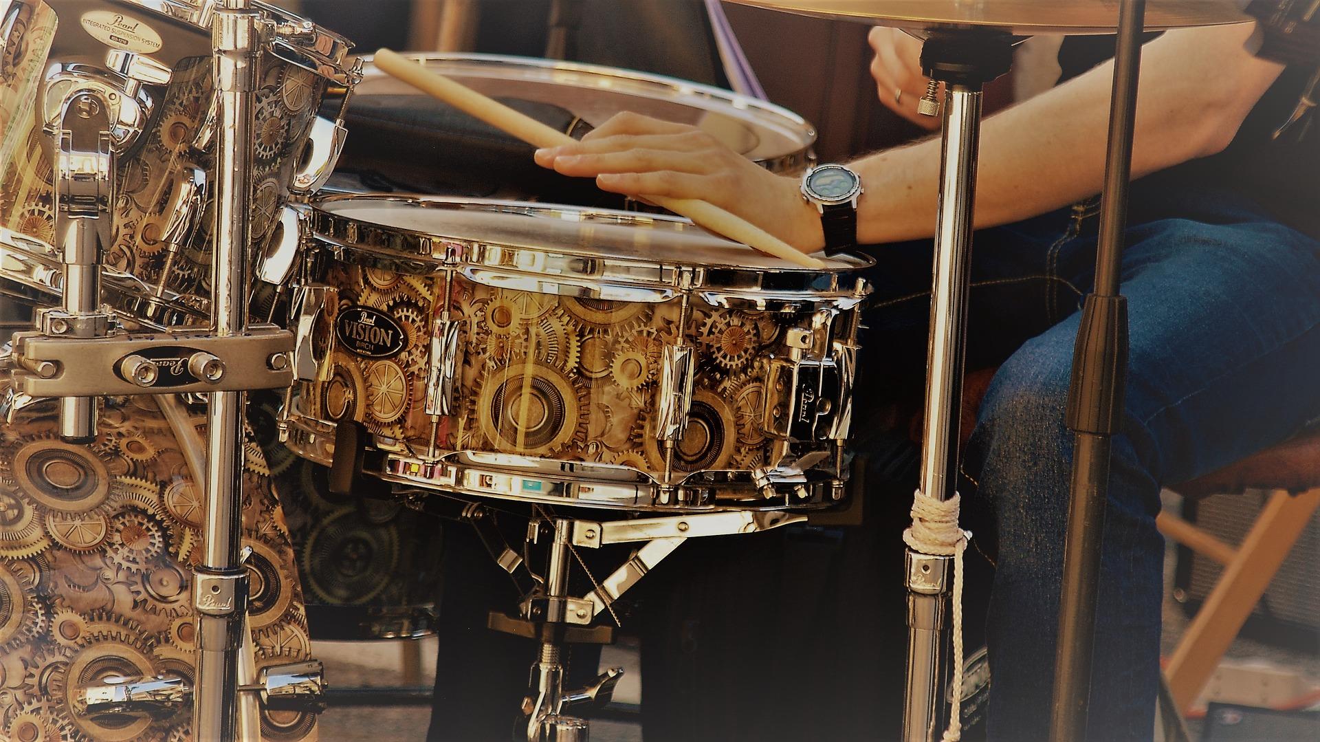Hands playing drums