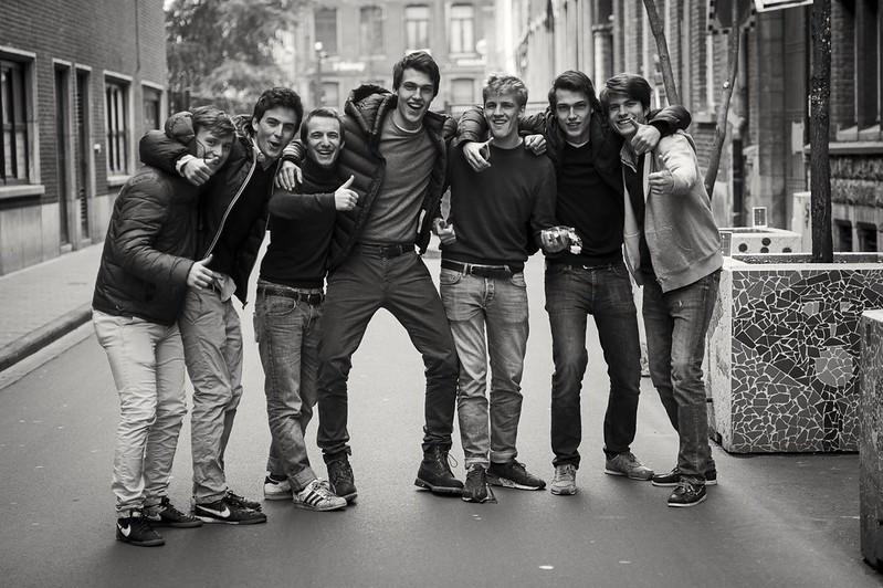 A student union poses for a picture. 