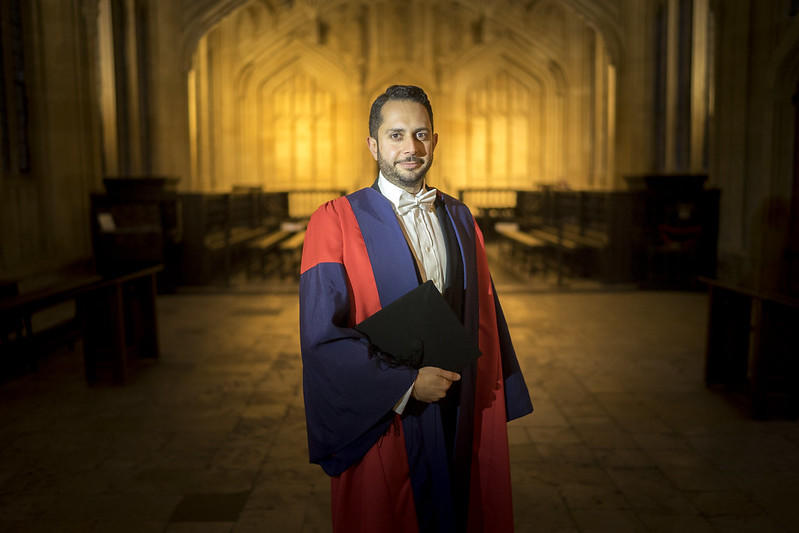 A student graduates from Law school.