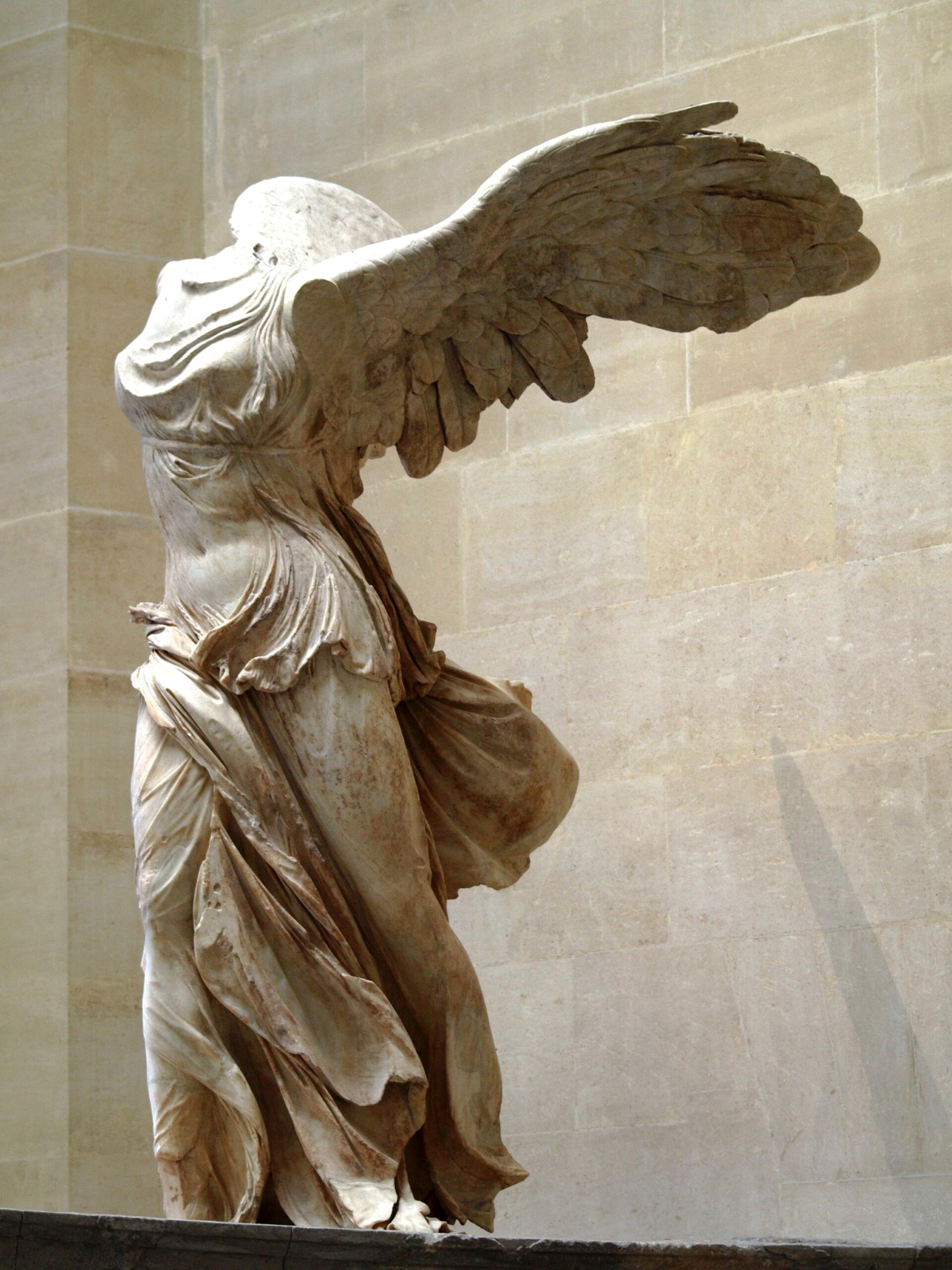 The Nike of Samothrace at the Louvre.