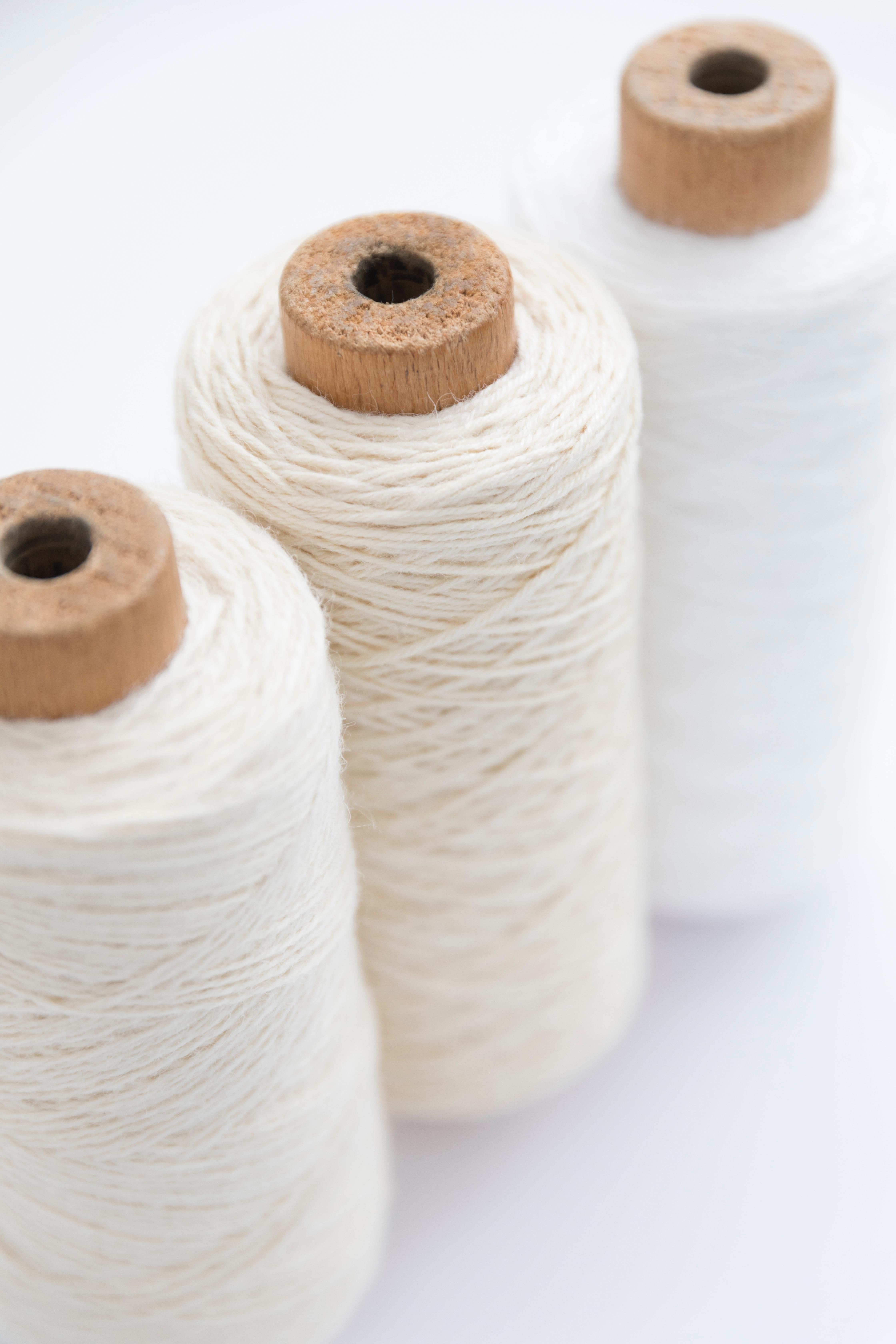 different thread sizes and colors