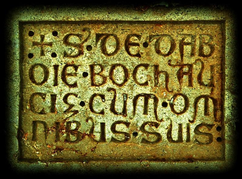 Latin writing.