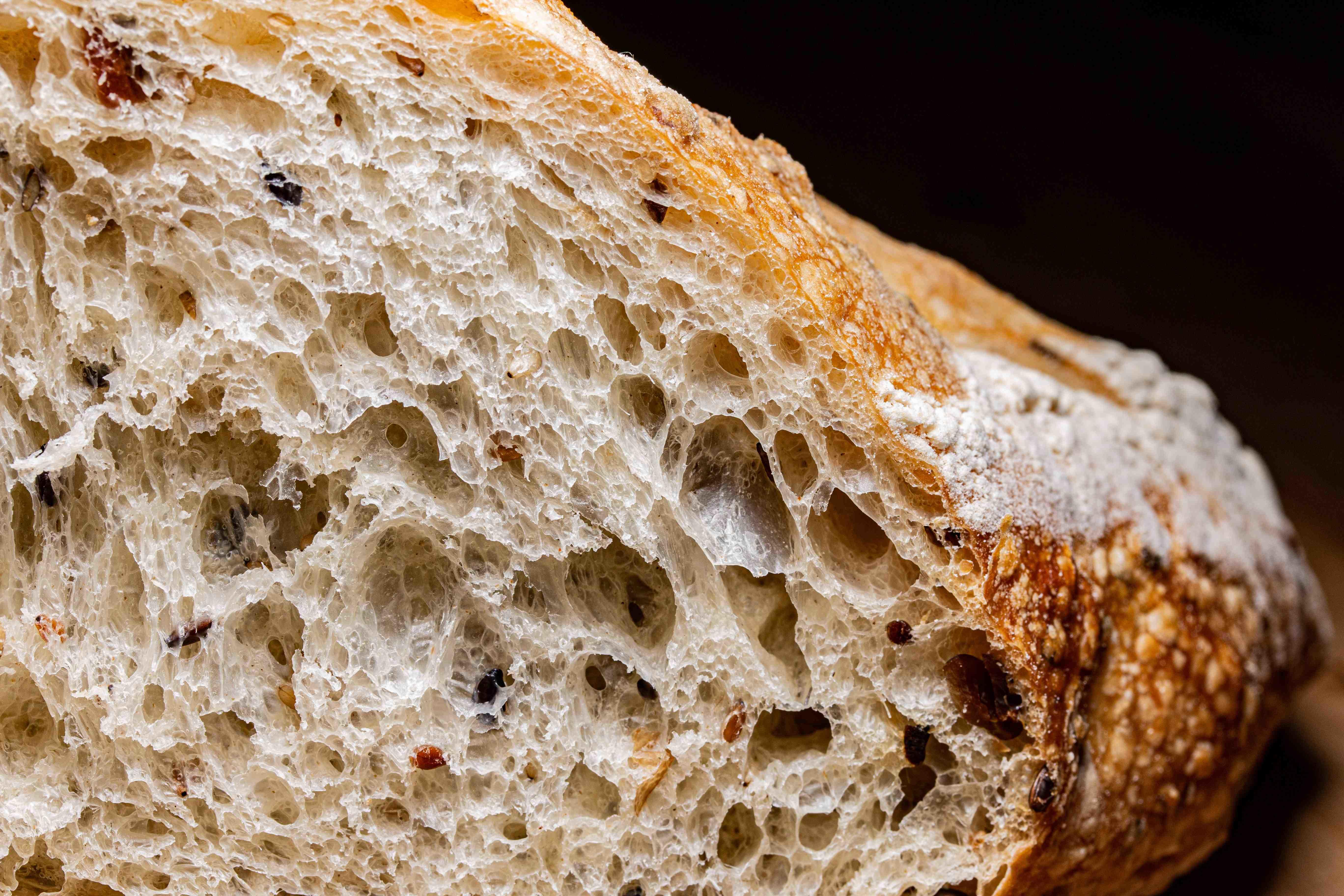 picture showing the closeup of bread