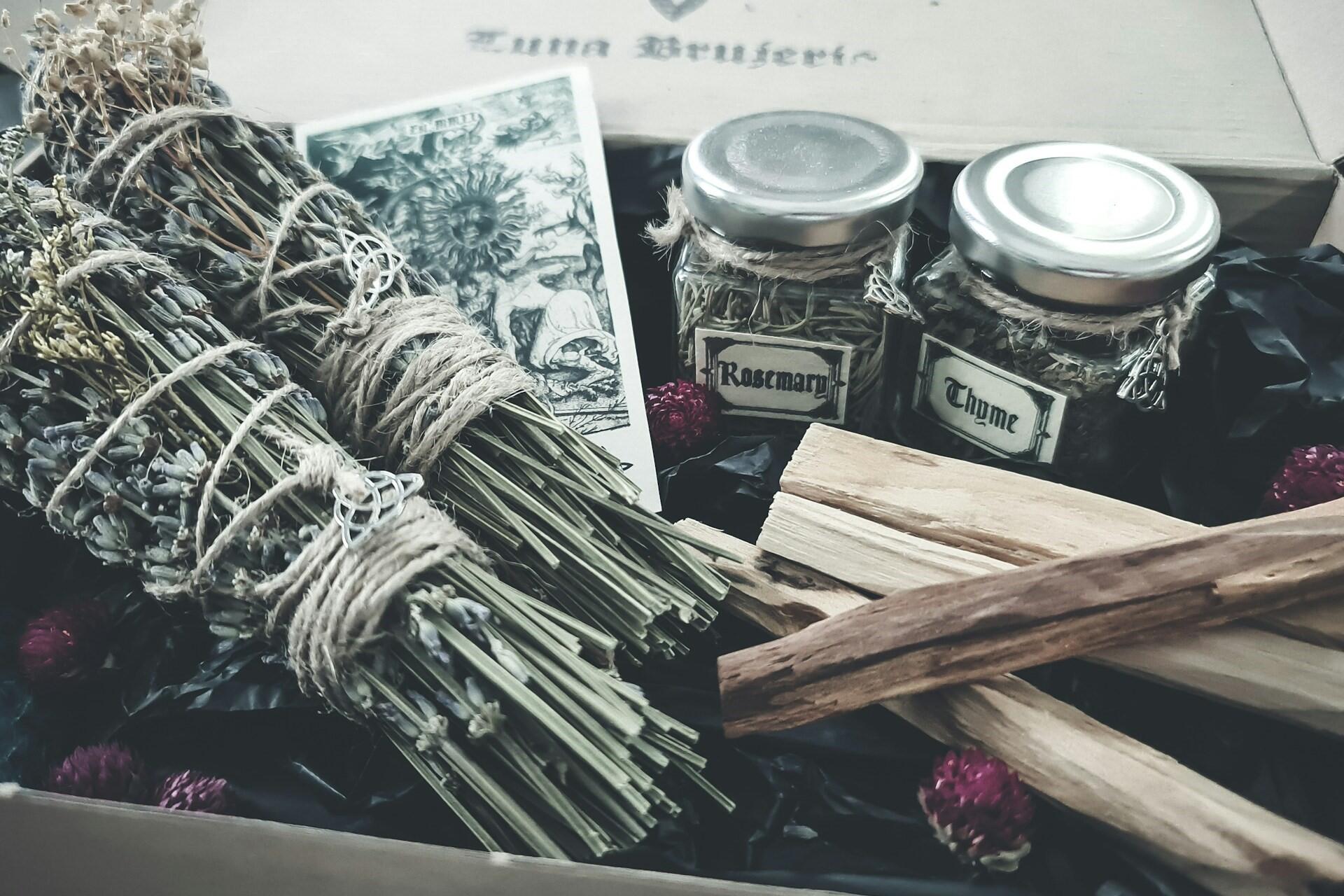 Various witching paraphernalia.
