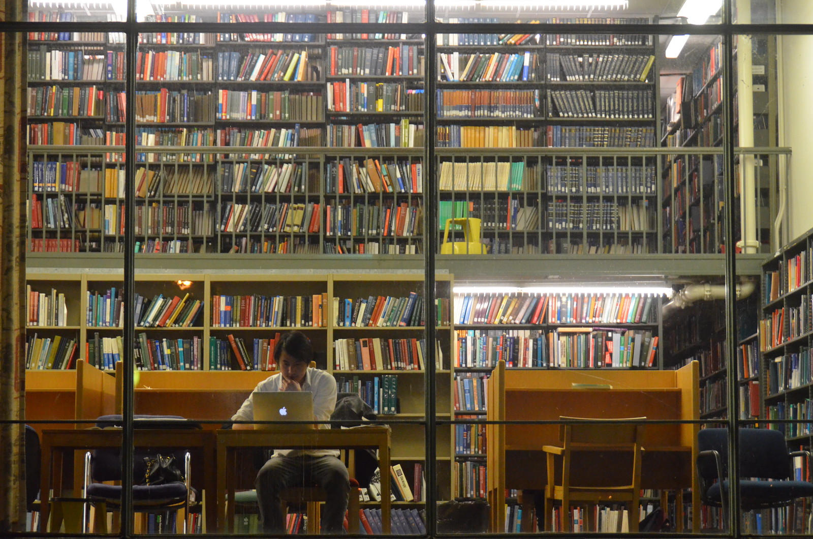 view of a library from the outside