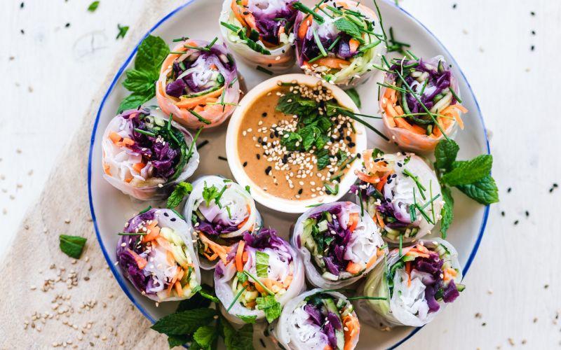 vegan spring rolls