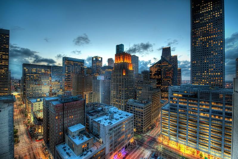 Skyline of Houston, Texas.