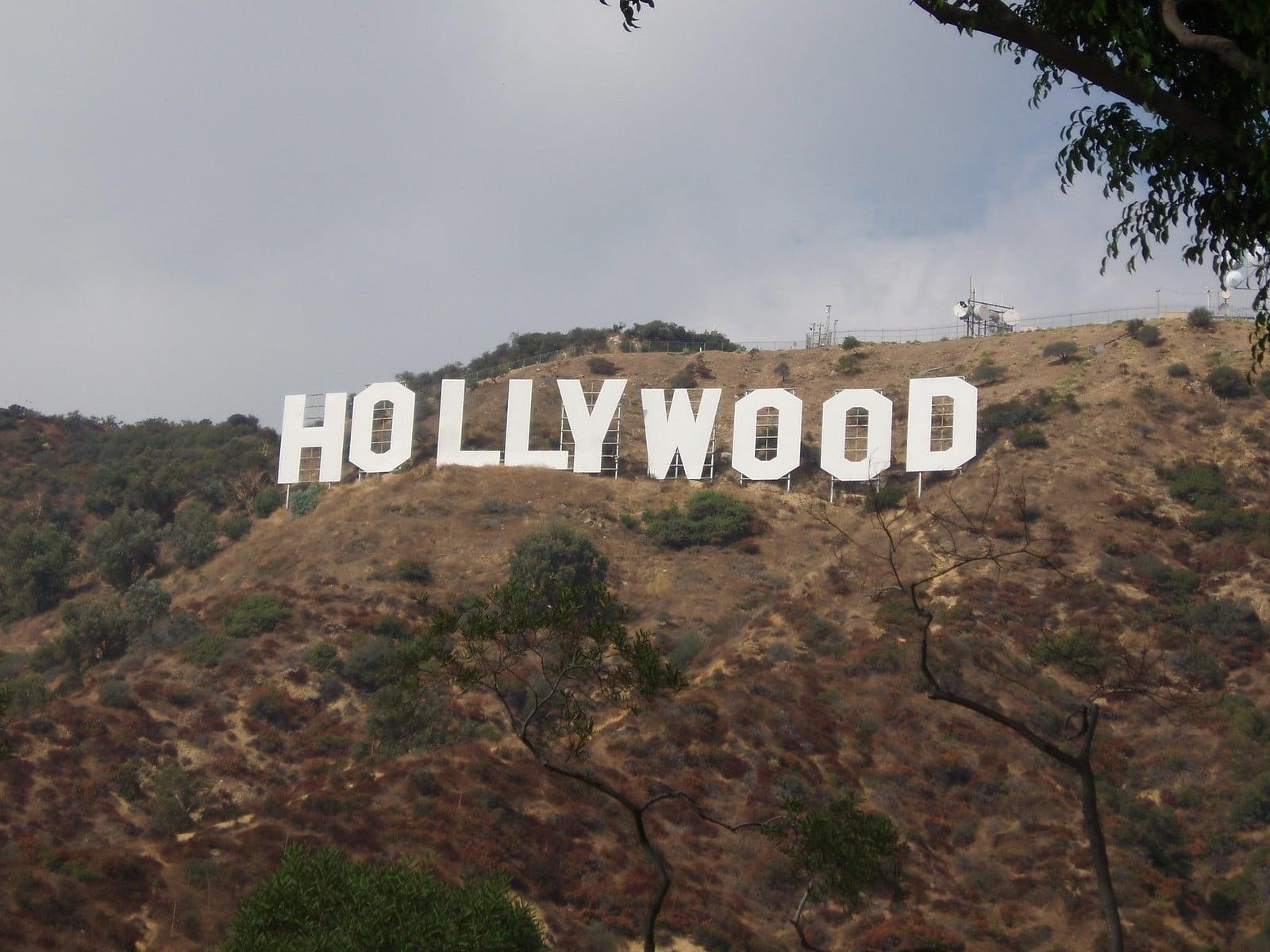 hollywood sign as seen on a sunny day
