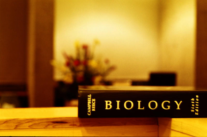 A biology textbook