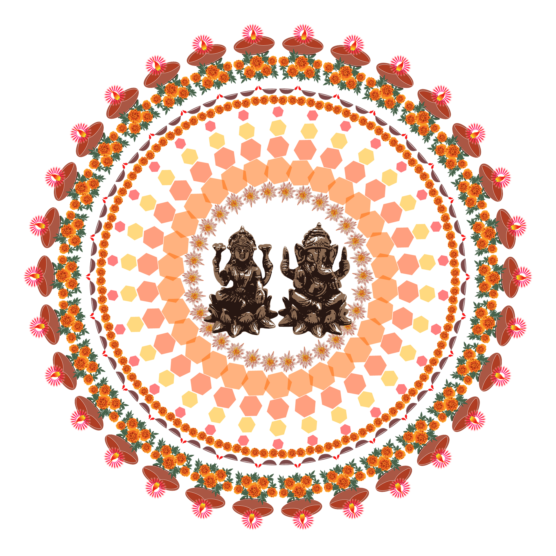 On Diwali people make come together and celebrate in full swing! These artworks are common outside houses and on street corners. To know more, ask your Hindi Tutpor about Rangoli