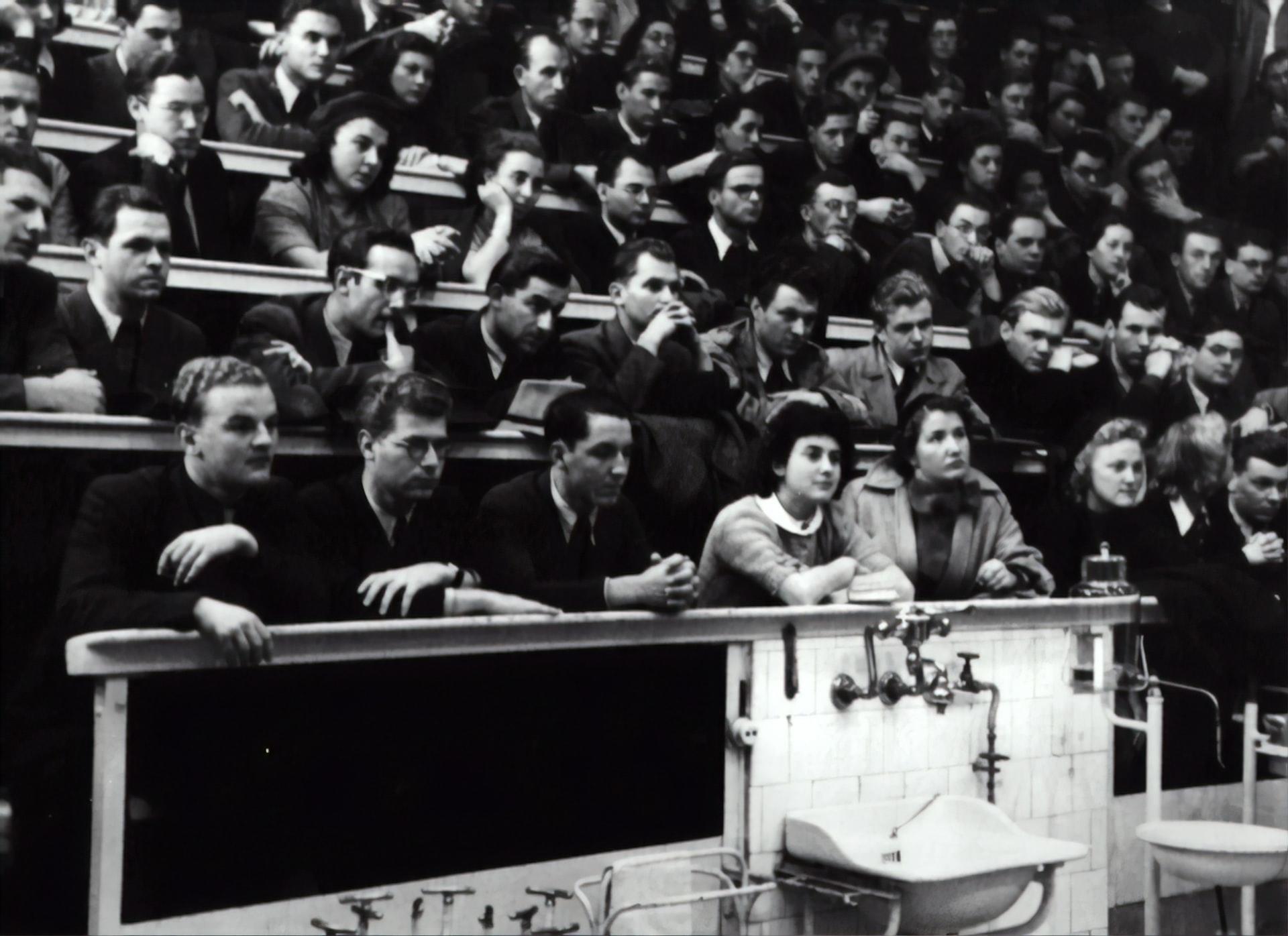 students in a lecture hall