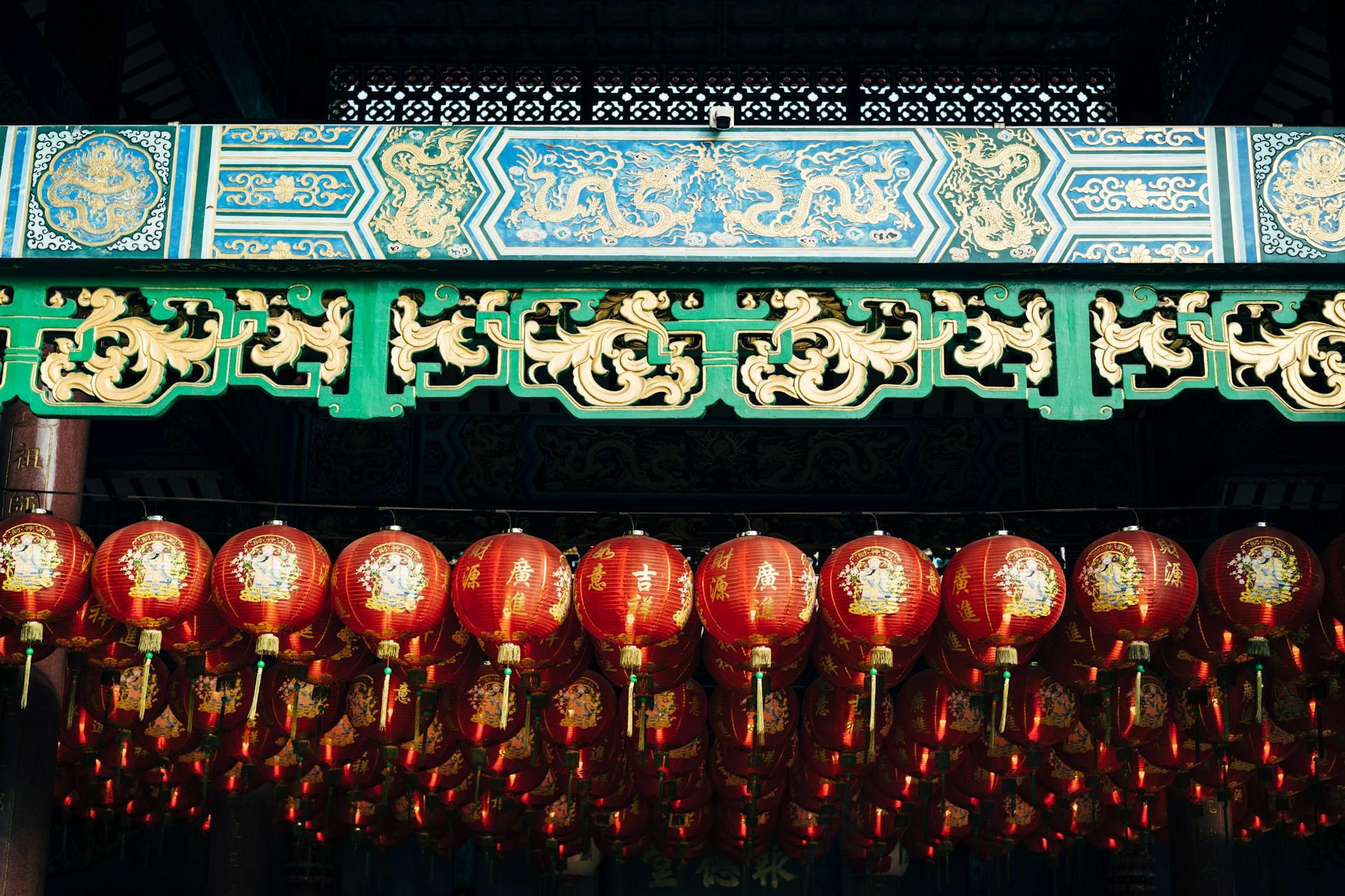 Chinese lanterns as decorations