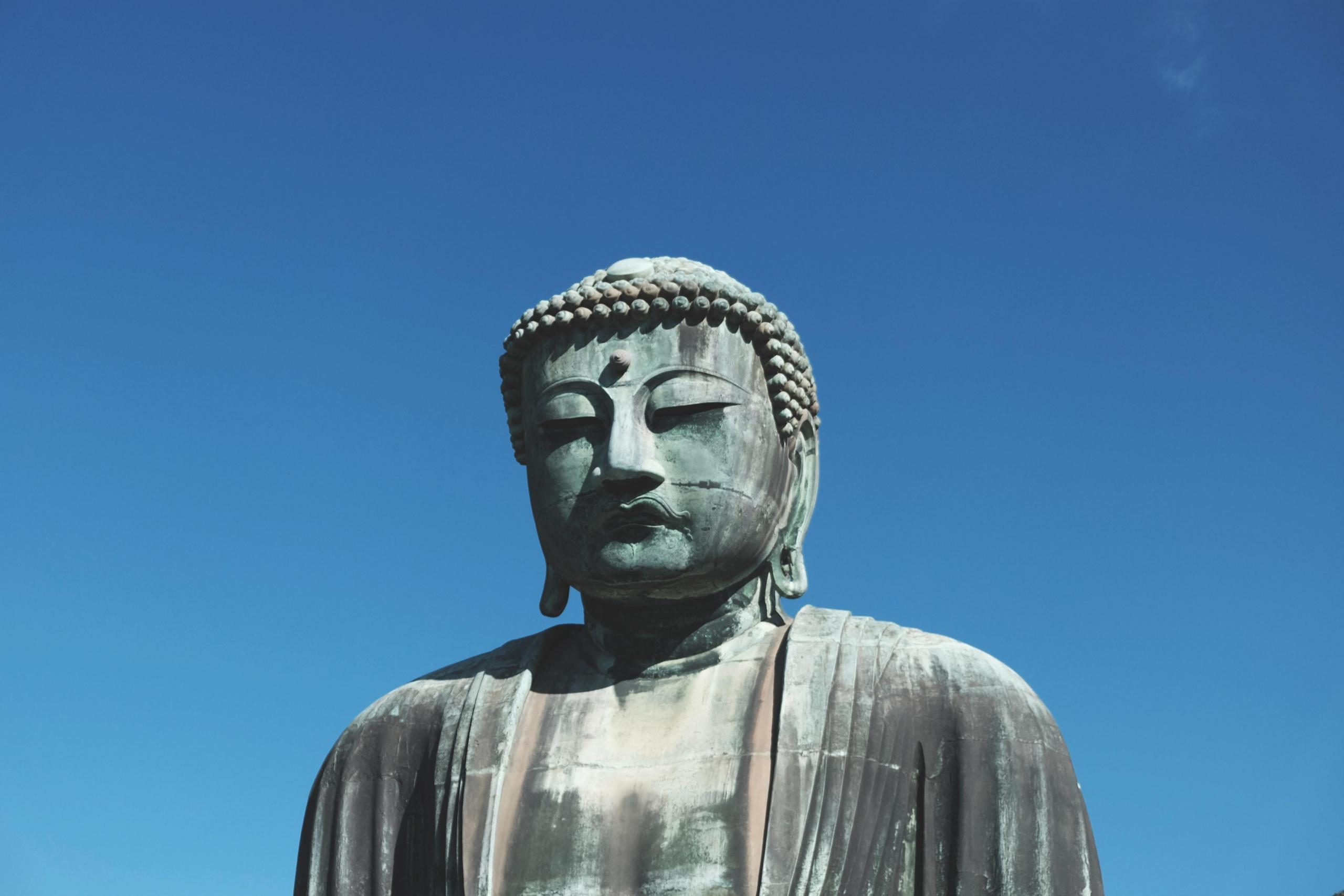 Gautama Buddha statue; Buddhism has transcended borders and is massive in the south-east and sub-continental Asia. Budhha's story and message resonates with millions, even today, and goes down in history as one of the most famous religious figures
