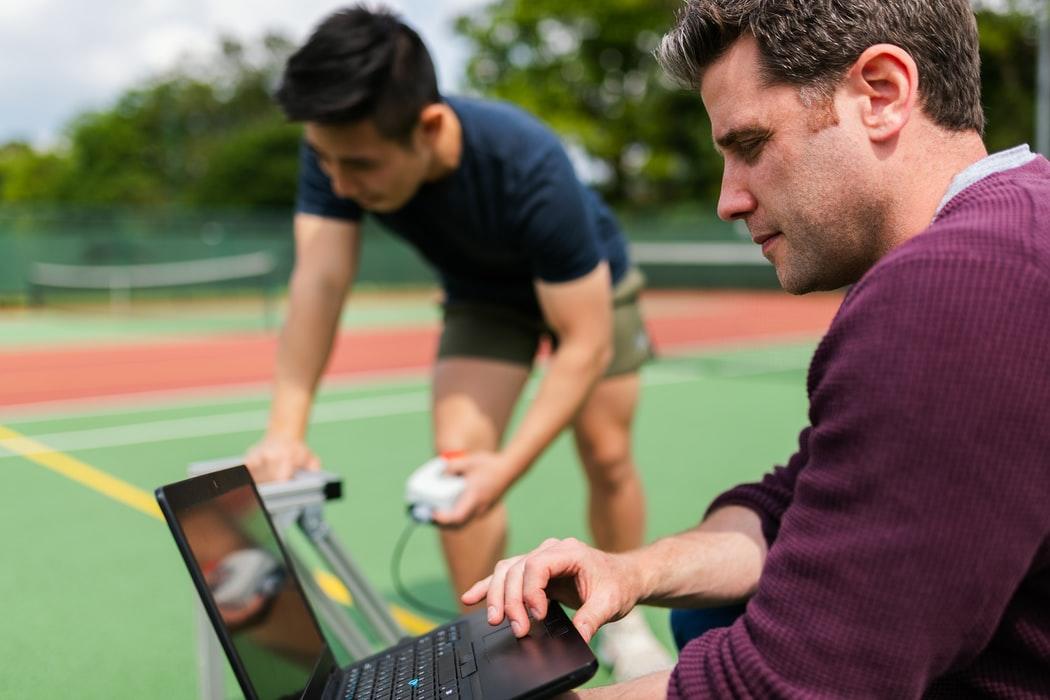 The application of computer science to analyze data gathered from a tennis match. The technology provides analysts with information such as serve speed, hawkeye to predict ball landing positions, etc.