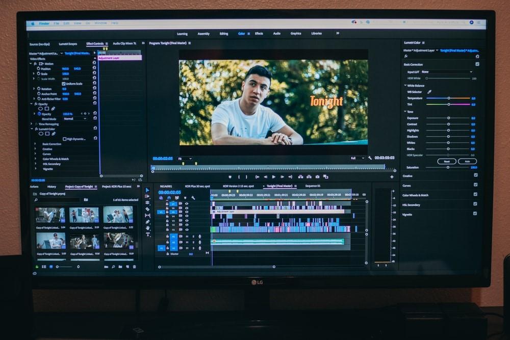 A computer screen displaying an ongoing editing project with the overall video, different layers, and a lot more! Designers, especially those working with Adobe After Effects, may need years of practice before they can become pros