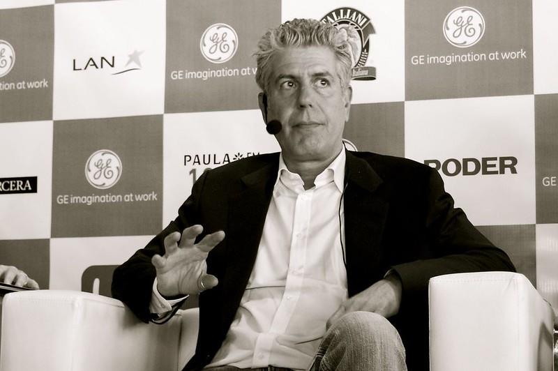 Renowned chef Anthony Bourdain at a press conference. To learn how to cook like the greats, hire an experienced cooking teacher from Superprof. Although it may take some time for you to reach the heady levels of Bourdain's skills