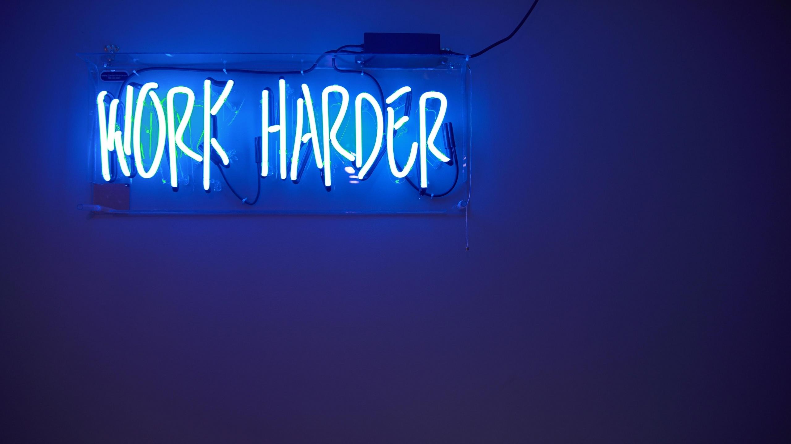 work hard, working, learning
