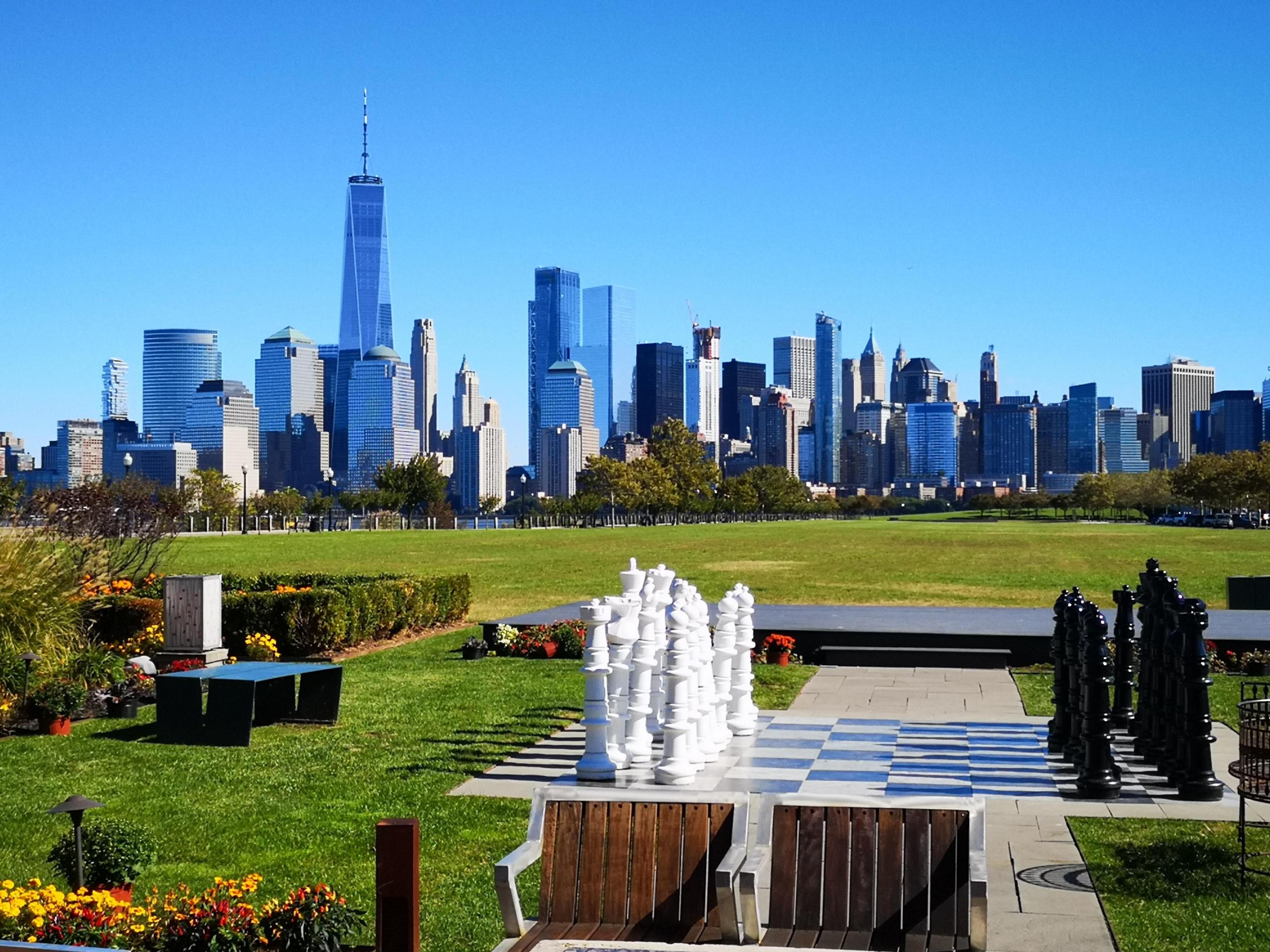 chess, city, play
