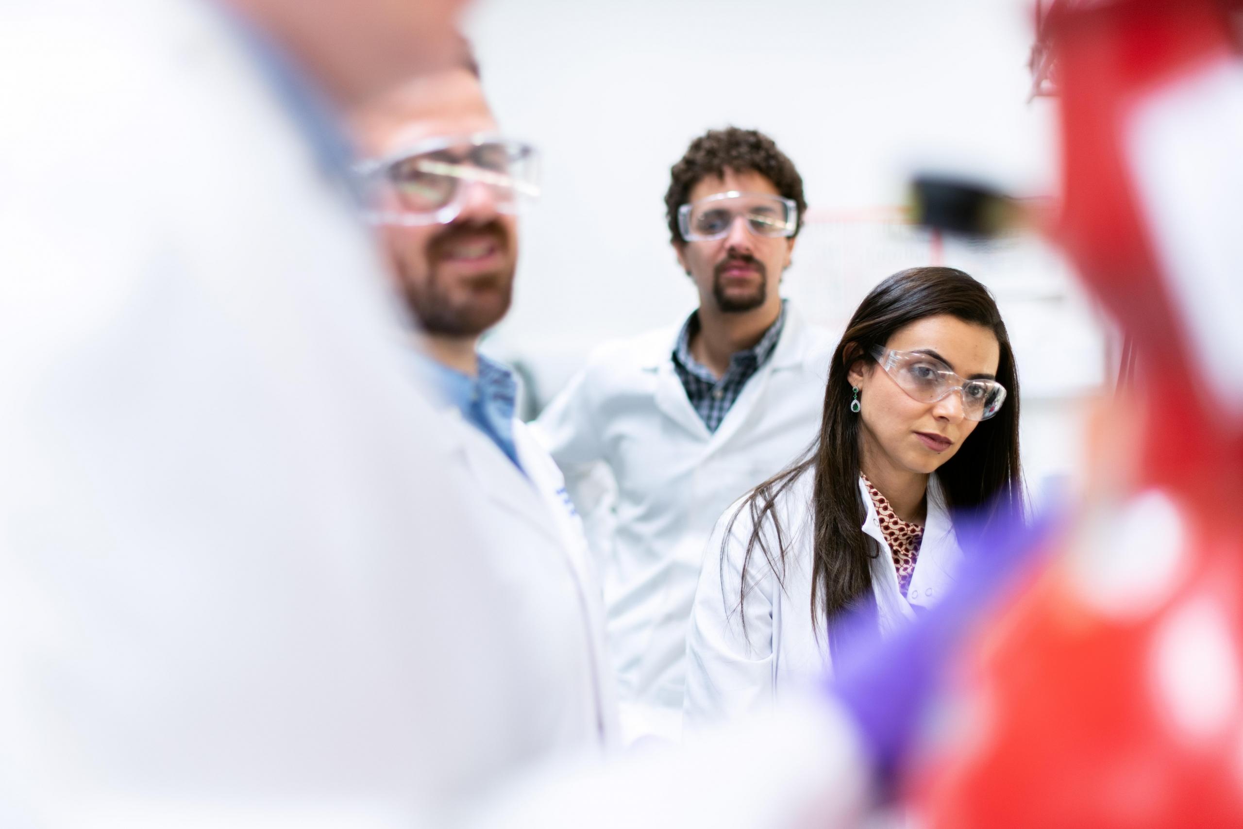 A group of chemical engineers in the laboratory working on clean and safe energy solutions. Once graduated, you’ll be spoilt for choice for potential careers with a chemistry degree, and becoming a chemical engineer is one of those options!