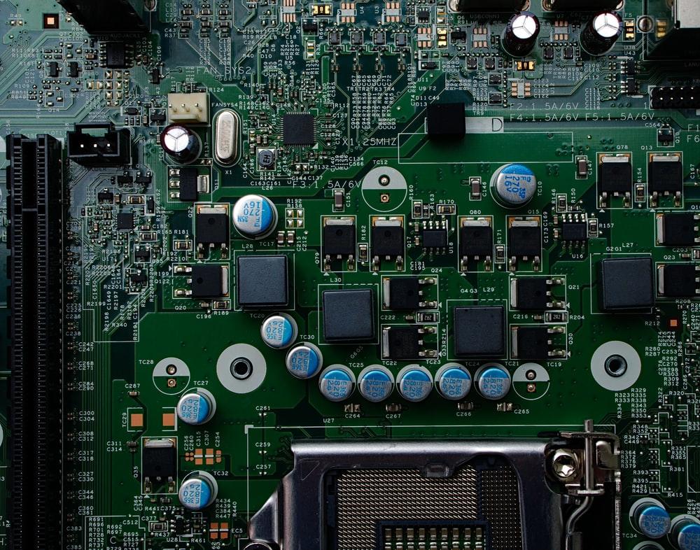 A motherboard full of tiny components and circuits, showing the endless things a human mind can achieve through knowledge