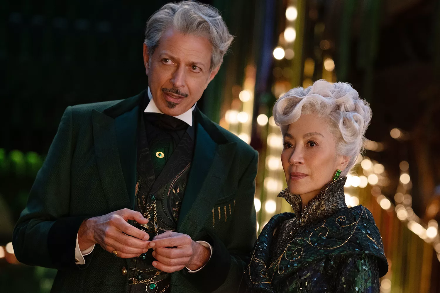Jeff Goldblum and Michelle Yeoh in 'Wicked'.