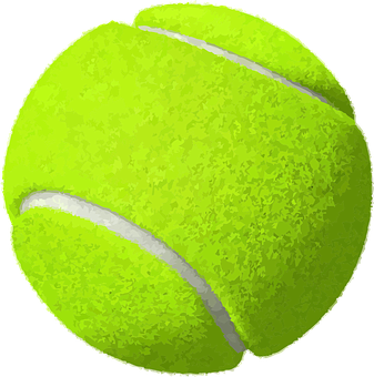 A tennis ball