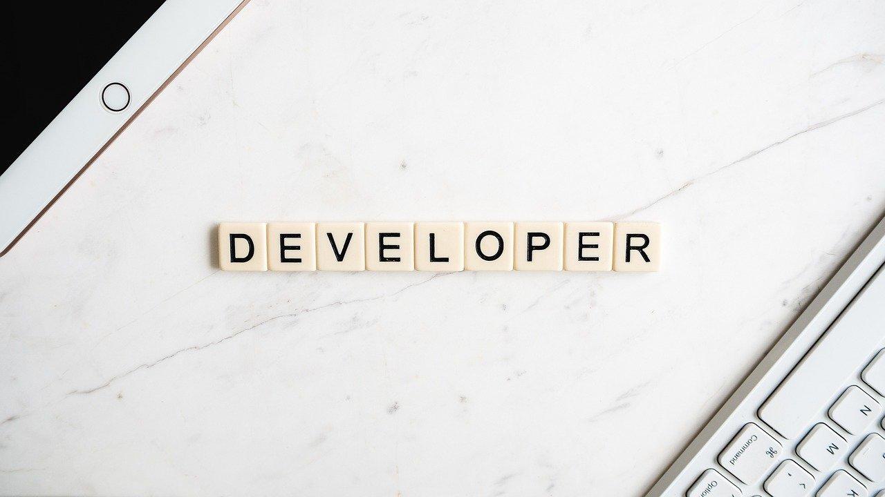 Developer written on a table