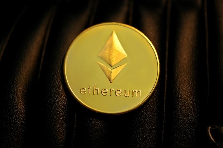 Ethereum on a leather surface